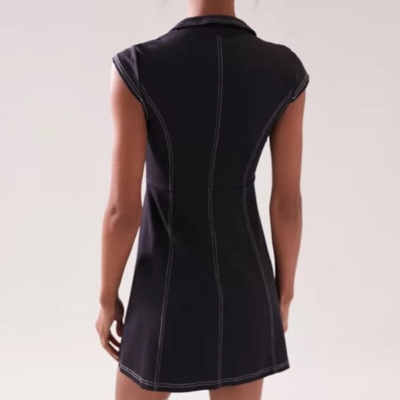 Urban Outfitters Amal Zip-Front Mini Dress sz M - Picture 2 of 6